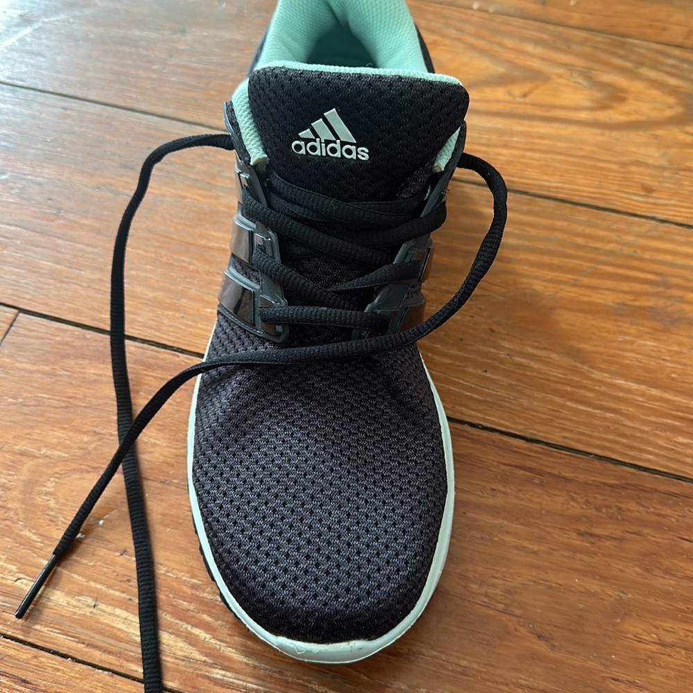 Adidas black cloud form running sneakers with mint green - Picture 4 of 5